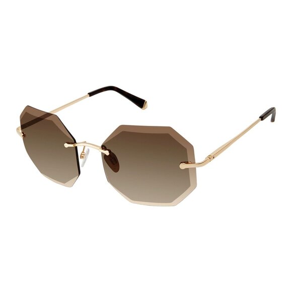Kate Young for Tura Luna K541 Sunglasses in Gold main image 5
